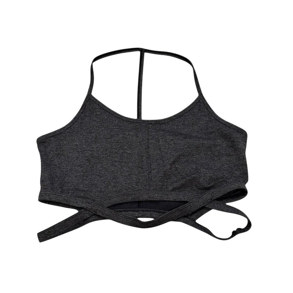 Free People Infinity Sports Bra Large Heather Gray NWT $58 Retail